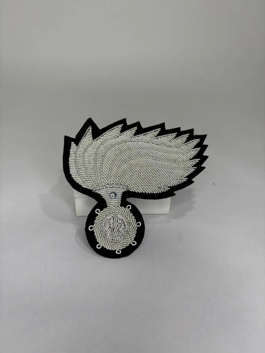 Fregio Ricamato da Tesa Argento Carabinieri